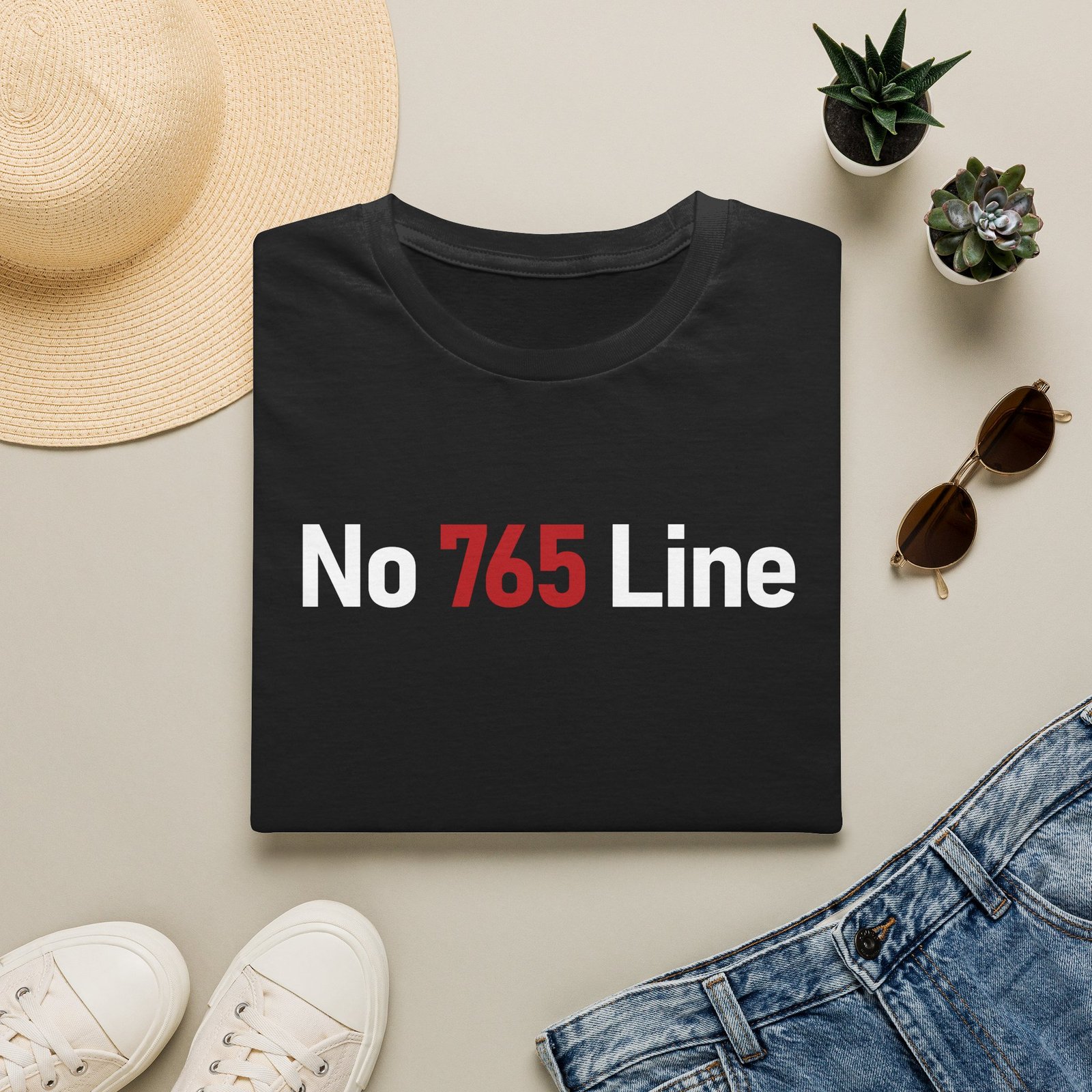 No 765 Line Tee (unisex) - Image 7