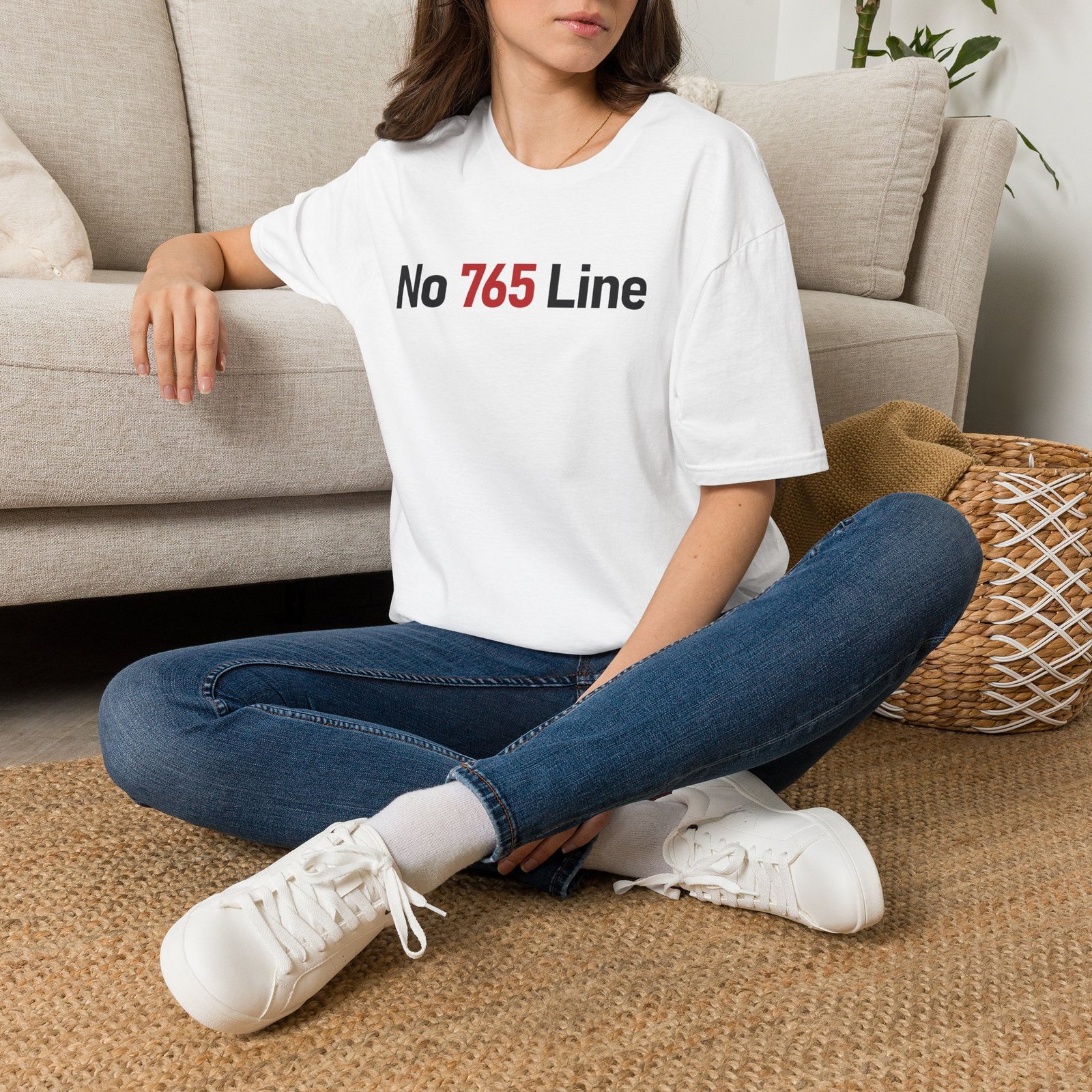 No 765 Line Tee (unisex) - Image 3