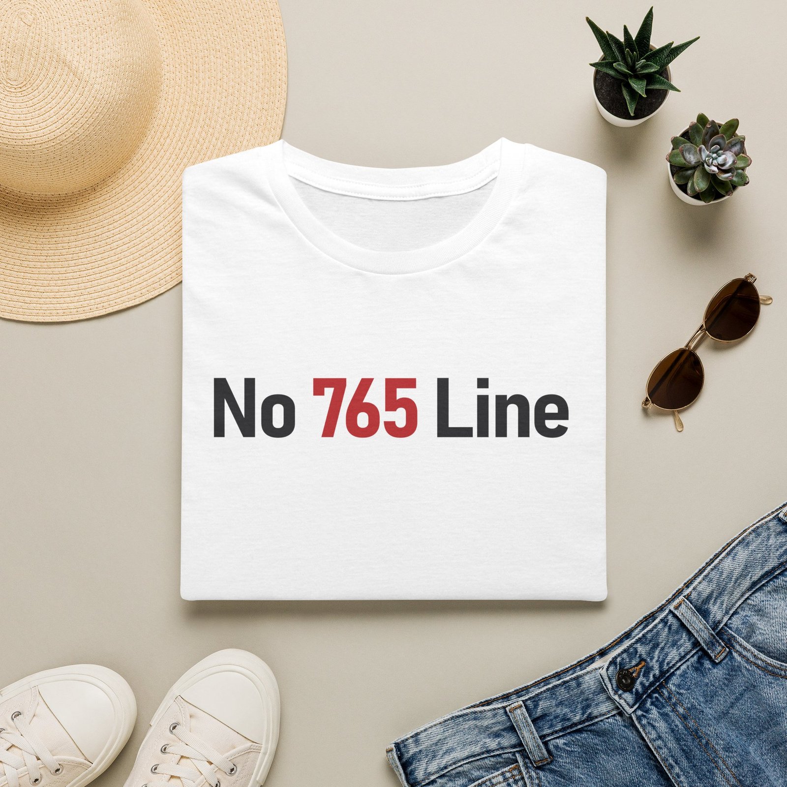No 765 Line Tee (unisex) - Image 2