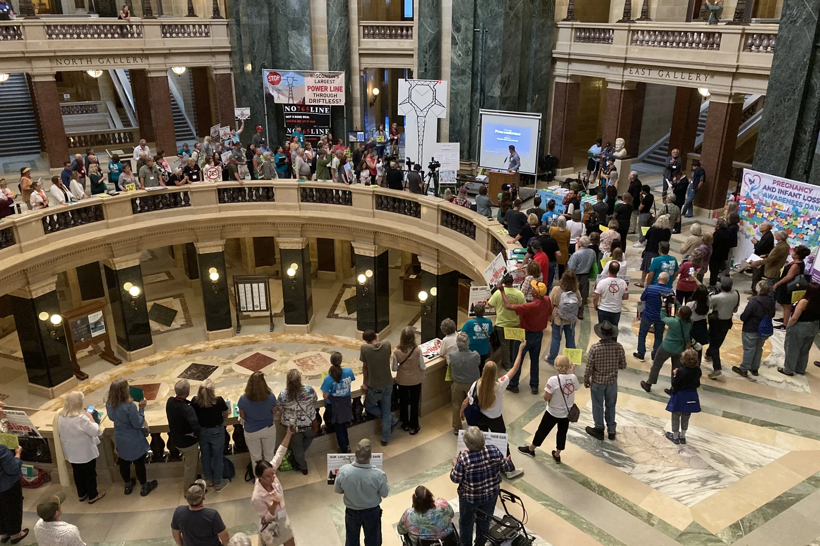 Photo 30 of 34. The Rotunda from the upper level as residents gather for the State of the Campaign Address.
